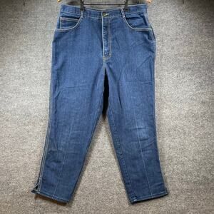 PS Gitano VTG Jeans Women's 34 Short (33X25) Blue Denim Single Seam Straight